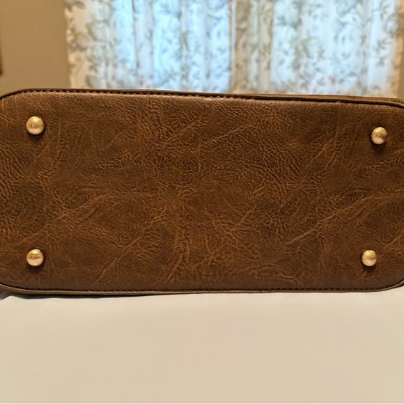 Brown Embossed Tote - Picture 4 of 6